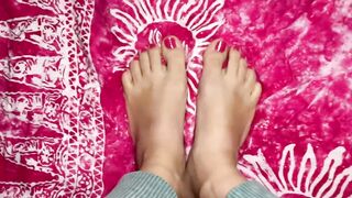 gf Cutie Toes, Devils Pedicure and Creampie - Cameratryout Videos Cumming