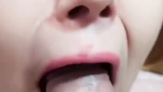 Sweet Oral Sex into the Morning, Cum inside the Throat. all