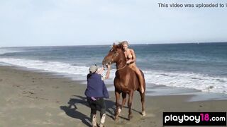 Babe blonde Kayla Rae Reid loves being nude on the