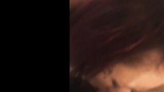Tatted women Gets facefucked by master big black cock