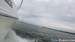 19 Yo huge butt spermed on yacht