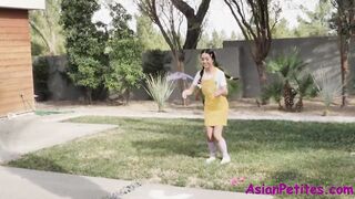 oriental Teenie Caught And Punished- Diamond Banks, Elle Venova