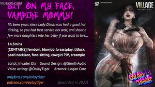 Lady Dimitrescu - Sit on my face, Vampire Mommy! (teenagers
