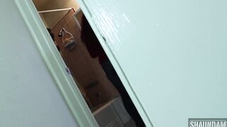 SHAUNDAM THROAT FUCKS BJ MASTER INTO THE HALLWAY AND SLIDES