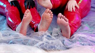 Lesbo Feet Bdsm with Honey, Positive female domination and Kind Funny