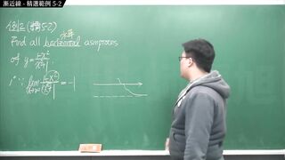 [重生][真・pronhub 最大華人微積分教學頻道] 微分應用篇重點五：漸近線｜精選範例 five-2｜數學老師張旭
