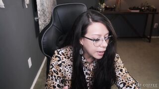Fake Professor "forgets" to Log off Online School and Fucks