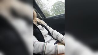 I'm into my Vehicle, trying out my Remote Dildo, its