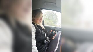 I'm into my Vehicle, trying out my Remote Dildo, its