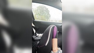 I'm into my Vehicle, trying out my Remote Dildo, its