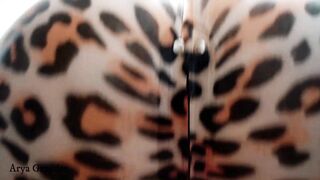 Rubber Latex Leopard Catsuit Gf. fem dom pov of kinging Dreams.