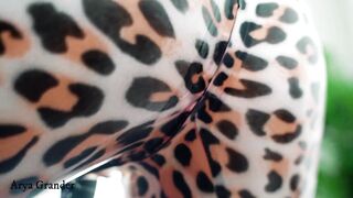Rubber Latex Leopard Catsuit Gf. fem dom pov of kinging Dreams.