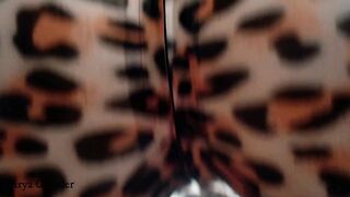Rubber Latex Leopard Catsuit Gf. fem dom pov of kinging Dreams.