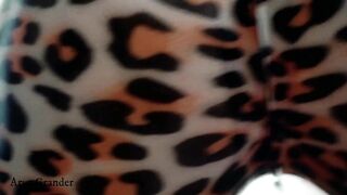 Rubber Latex Leopard Catsuit Gf. fem dom pov of kinging Dreams.