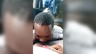 Jamaican Montego Bay Police Officer Sucking Off Snatch on Lunch Break