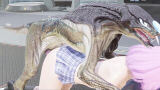 3D Anime: Cutie Teenagers got Plowed by Alien into the