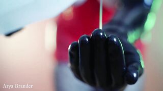 Gloves Rubber Pvc Bdsm. Huge Opera Gloves. Full HD Hottie