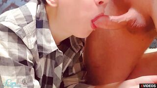Goddess Into Tights Blown her Step Brother while my parents