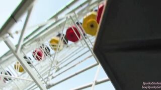2 Girls Suck My Penis on a Ferris Wheel! Incredible