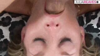 I banged! her mouth with my huge dick until it