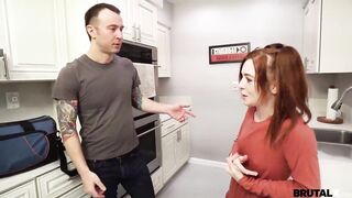 BrutalX - Ginger Madi Collins gets brute-banged lesson