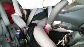 Masturbation into Vehicle, Stockings have a Hole