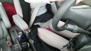 Masturbation into Vehicle, Stockings have a Hole