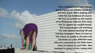 Exhibitionist Wifey 464 Helena Price - Voyeur beach pose and
