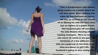 Exhibitionist Wifey 464 Helena Price - Voyeur beach pose and