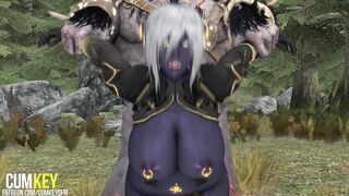 SFM African ELF SITTING ON THE WRONG MUSHROOM Monster BONED
